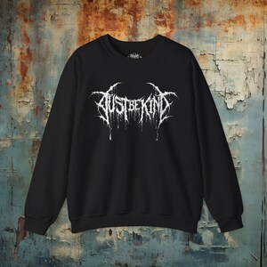 Death Metal Shirt Just Be Kind Tee Funny Metalhead Hardcore Punk Shirt Crust Punk Gift For Rock Fan XS-5X Unisex Ladies Long Sleeve Hoodie Sweatshirt
