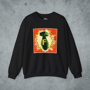 F Bomb Graphic Shirt Funny Swear TShirt Punk Style Retro Humor Top Cuss Word Gift For Dad Husband Friend Unisex Ladies Long Sleeve Hoodie Crewneck Sweatshirt