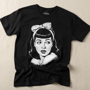Bettie Page T Shirt - Etsy