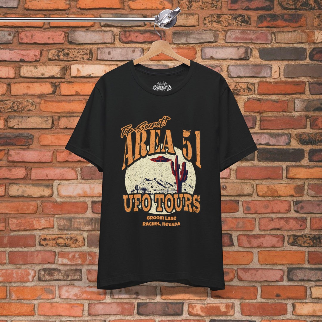 Area 51 T-shirt UFO Tours Groom Lake Sci-fi Black Conspiracy Tee Alien  Hunters Gift for UFO Fans Sci-fi Lovers and Paranormal Fans - Etsy