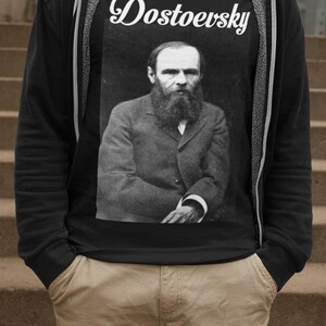 Fyodor Dostoevsky T-Shirt | Brothers Karamazov Author Tee | Classic Literature Top | Writer Portrait Shirt | Book Lover Apparel imagen 2