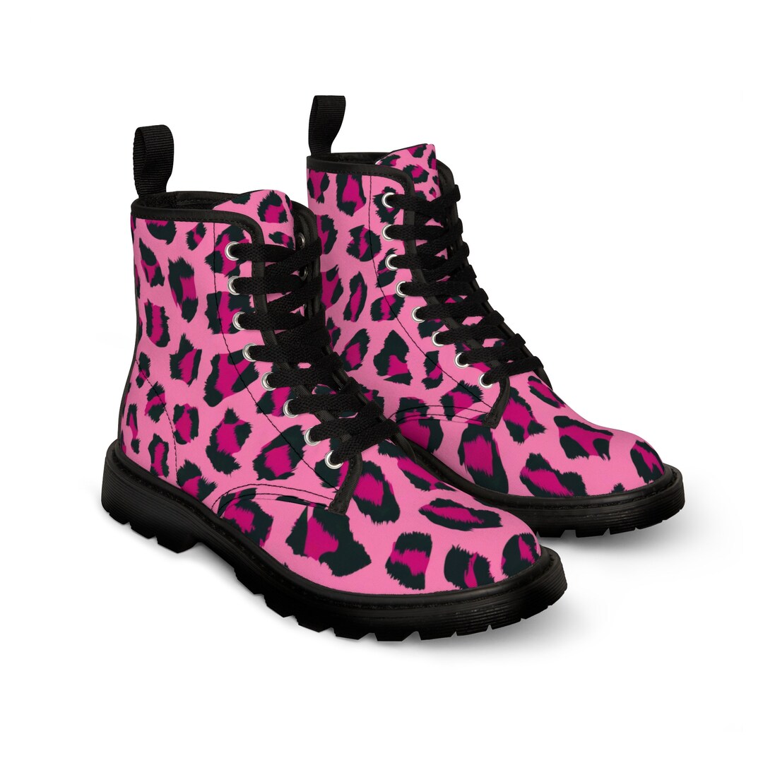 Starfish Pink Print Pattern Men Women Leather Boots