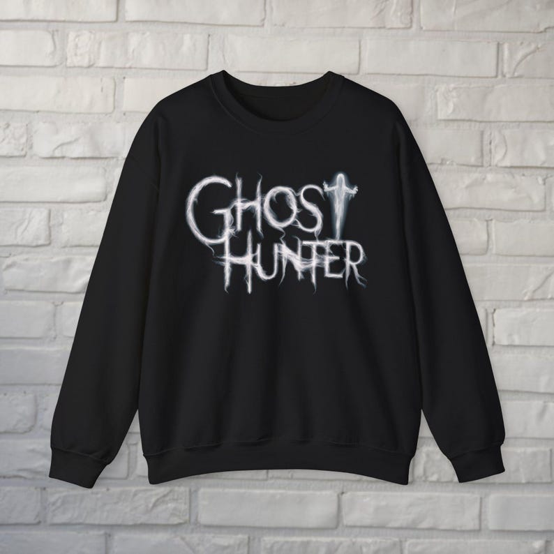 Ghost Hunter T-Shirt | Paranormal Investigator Tee Unisex Supernatural Shirt | Gift for Ghost Lovers, Unisex Ladies Long Sleeve Hoodie Kids Crewneck Sweatshirt