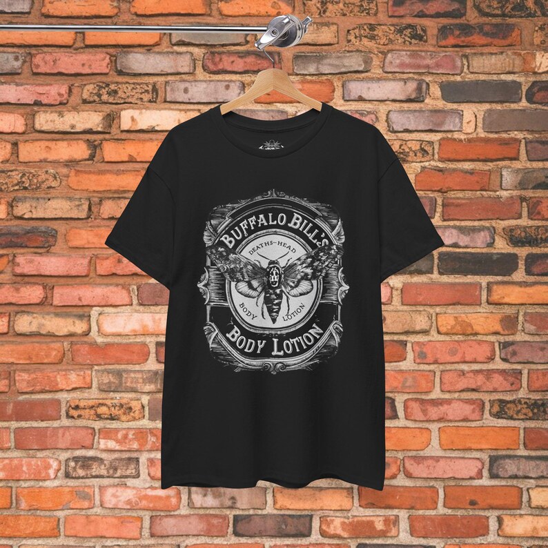 Horror Movie T-shirt Buffalo Bill Shirt Lotion Tee Silence of Lambs Parody Shirt Funny Gift Horror Fans Unisex Ladies Long Sleeve Hoodie Fitted Tee - Bella+