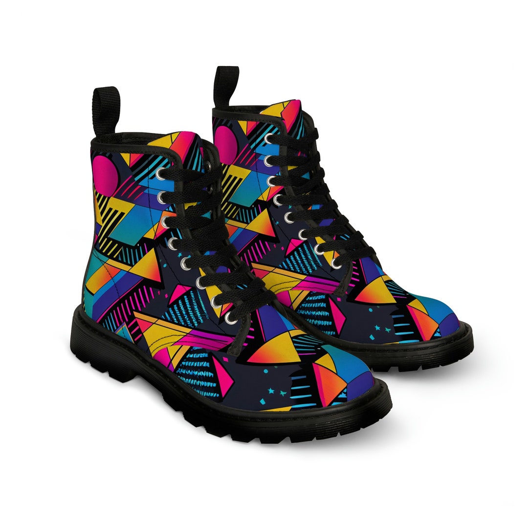 Women's 80s Retro Boots Synthwave Vaporwave New Wave - Etsy
