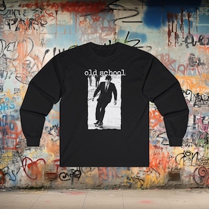 Skateboard Shirt Old School Retro Skater Tee Vintage Hipster Streetwear 90s Style Gift for Skateboarders Kids XS to Adult 5X Hoodie Ladies Long Sleeve Tee