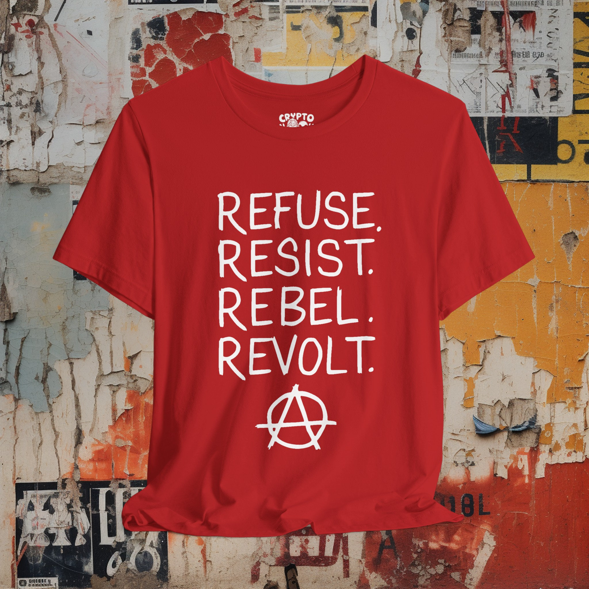 Refuse Resist Rebel Revolt Shirt | Anarchy Punk Tee | Bella + Canvas Unisex  T-shirt | Punk Rock Shirt | Protest Tee - Etsy