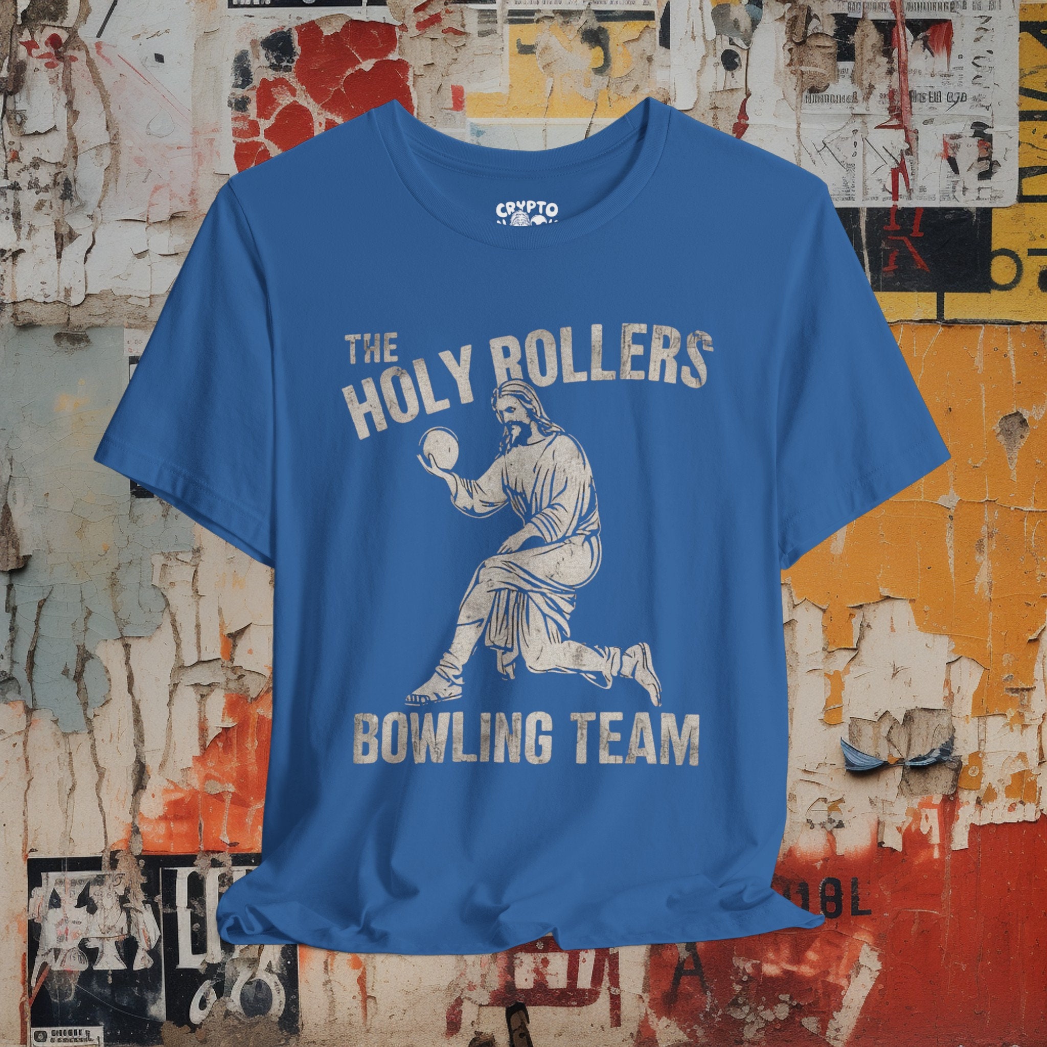 The Holy Rollers Bowling Team Featuring Jesus Tee | Bella + Canvas Unisex  T-shirt - Etsy