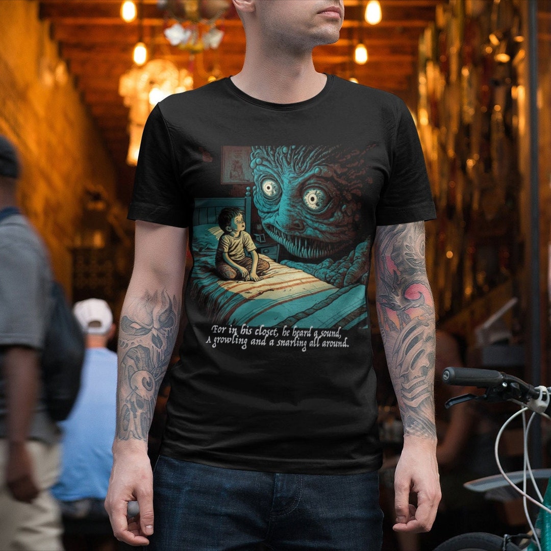 Creepy Kid's Collection MONSTER IN CLOSET T-shirt - Etsy
