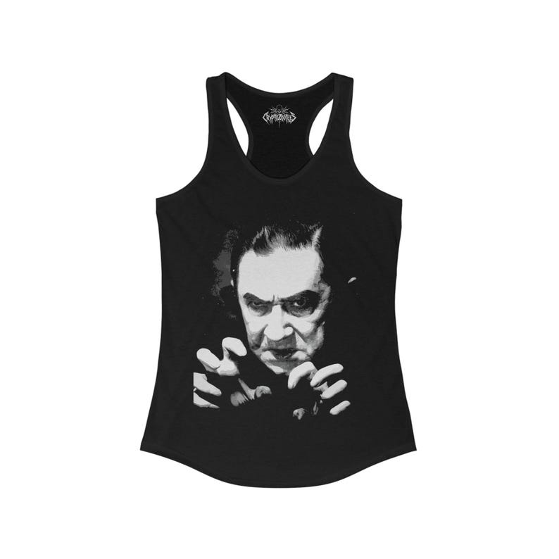 Bela Lugosi Dracula Shirt Classic Horror T Shirt Tee Long Sleeve Ladies Top Vampire Movie Graphic Goth Clothing Halloween Gift For Fan Racerback Tank Top