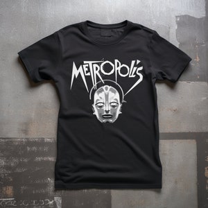 T-shirt Metropolis Fritz Lang - Science-fiction Classique Noir - Taille S à XXXL - Neuf Sans étiquettes
