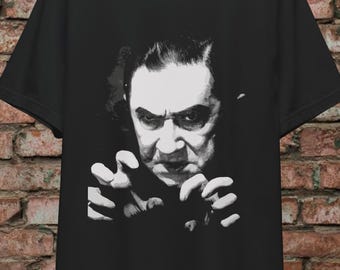 Bela Lugosi Dracula Shirt Classic Horror T Shirt Tee Long Sleeve Ladies Top Vampire Movie Graphic Goth Clothing Halloween Gift For Fan