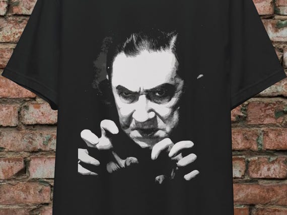 Bela Lugosi Dracula Shirt Classic Horror T Shirt Tee Long Sleeve Ladies Top Vampire Movie Graphic Goth Clothing Halloween Gift For Fan
