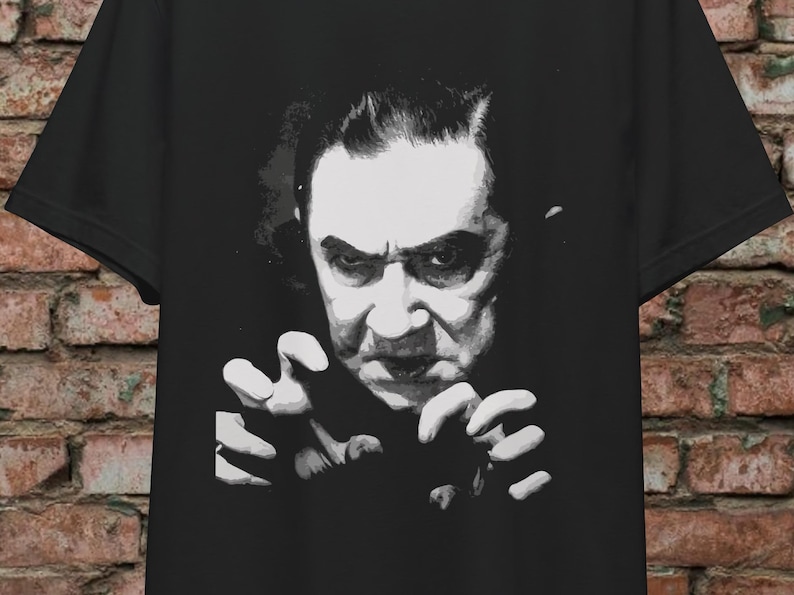 Bela Lugosi Dracula Shirt Classic Horror T Shirt Tee Long Sleeve Ladies Top Vampire Movie Graphic Goth Clothing Halloween Gift For Fan image 1