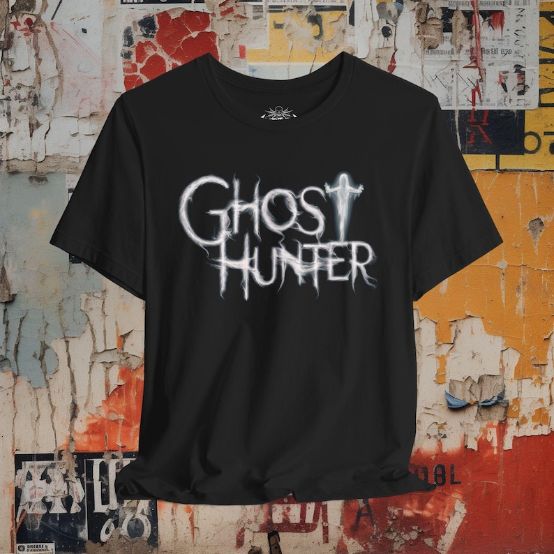Ghost Hunter T-Shirt | Paranormal Investigator Tee Unisex Supernatural Shirt | Gift for Ghost Lovers, Unisex Ladies Long Sleeve Hoodie Kids Classic Fit - Gildan