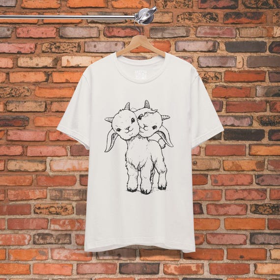 Punk Shirt Two-Headed Calf shirt Goat T-Shirt Tee Weird  Vintage Style Punk Oddities Gift Goths Ladies, Long Sleeve, Tank Top, Sweatshirt