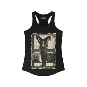 Theda Bara Shirt - Goth Gothic Lady Vampire - Spooky Halloween Punk - Edgy Alternative Fashion - Eerie Dark Style - Horror-Inspired Tee Racerback Tank Top