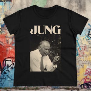 Carl Jung Ladies Shirt | Philosopher T-shirt | Freud Jungian Psychology Tee | Jordan Peterson Fans | Analytical Psychology Top | Gift