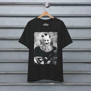 Creepy Clown Shirt Vintage Punk Tee Goth Clothing Metal Macabre Horror Circus Halloween Gift Unisex Ladies Tank Top Long Sleeve Hoodie image 10