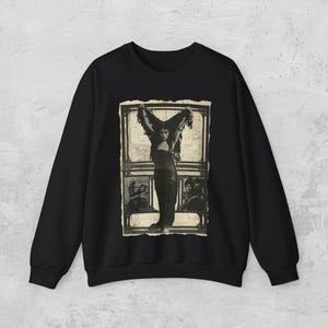 Theda Bara Shirt - Goth Gothic Lady Vampire - Spooky Halloween Punk - Edgy Alternative Fashion - Eerie Dark Style - Horror-Inspired Tee Crewneck Sweatshirt