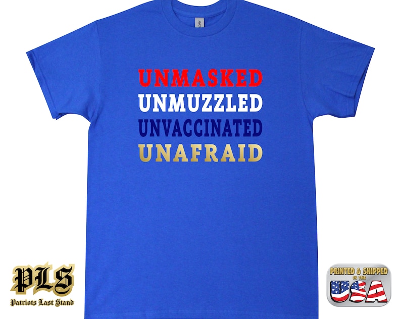 Unmasked Unmuzzled Unvaccinated Unafraid Canadian Freedom Shirt - 3/4 Sleeve Raglan Tee - View #9