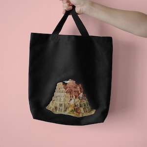 Tote bag TOWER of BABEL