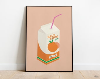 Orange Juice Poster - Etsy Australia Orange Juice Poster - Etsy Australia