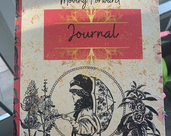 Time Fades So Keep Moving Foward Vingtage Women Journal|Vintage Journal Victorian Ladies|Retro Diary|Gift for Mom, Sister, Writer