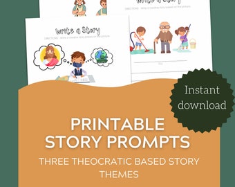 JW Kids Activity, JW Workbook, JW Family Worship, Homeschool Story Prompts