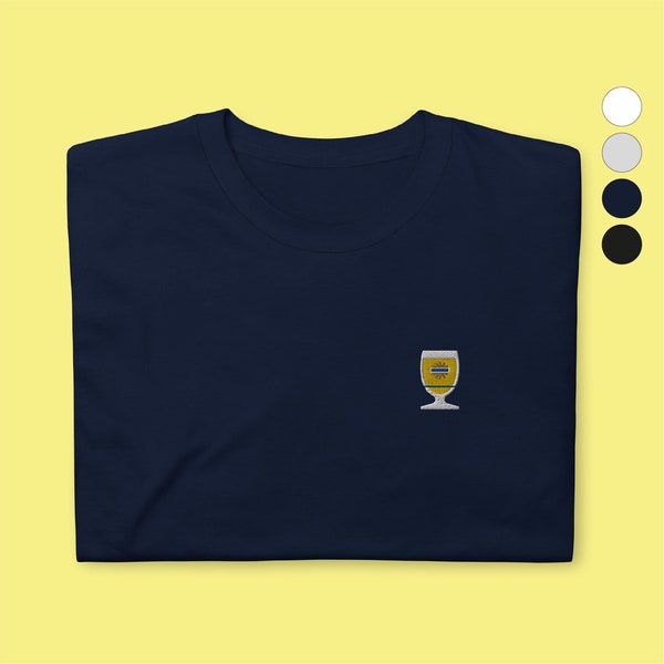 T Shirt Brodé Verre à Pastis de Marseille | Provence | Apéro | Cadeau de Noël Homme Femme Personnalisé | French Food