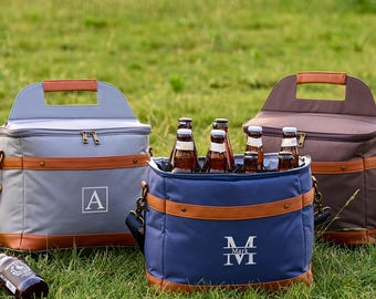 Personalized Christmas Cooler – Custom Embroidered Insulated Tote for Him