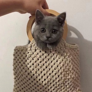 Quaste handgemachte Tasche, Wolle Gewebte Tasche, bestes Geschenk, Geschenk für Sie Bild 1