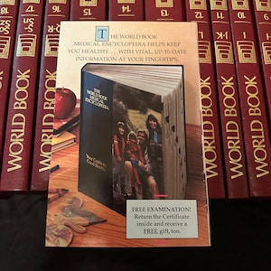 Vintage Book Set World Book Encyclopedia 1988 MISSING 1 & 8 Volumes