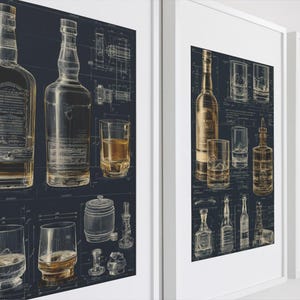 Vintage Whiskey Print Set: Bourbon, Distillery Art (Digital Download)