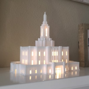 DIGITAL Pocatello Temple 7in (with window Cutouts) 3D model .3mf File