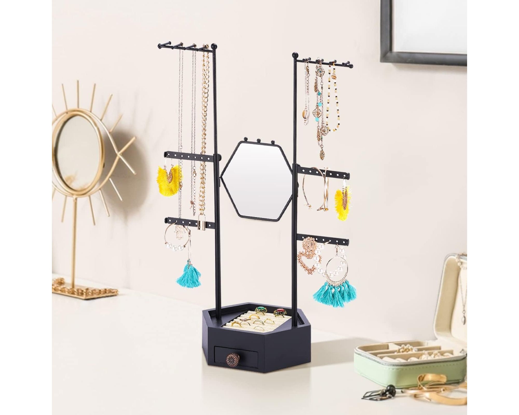 3.9 Earring Cards Free Standing Tent Combo Necklace Display Cards Logo  Jewelry Stand Display Packaging ECONOMY 