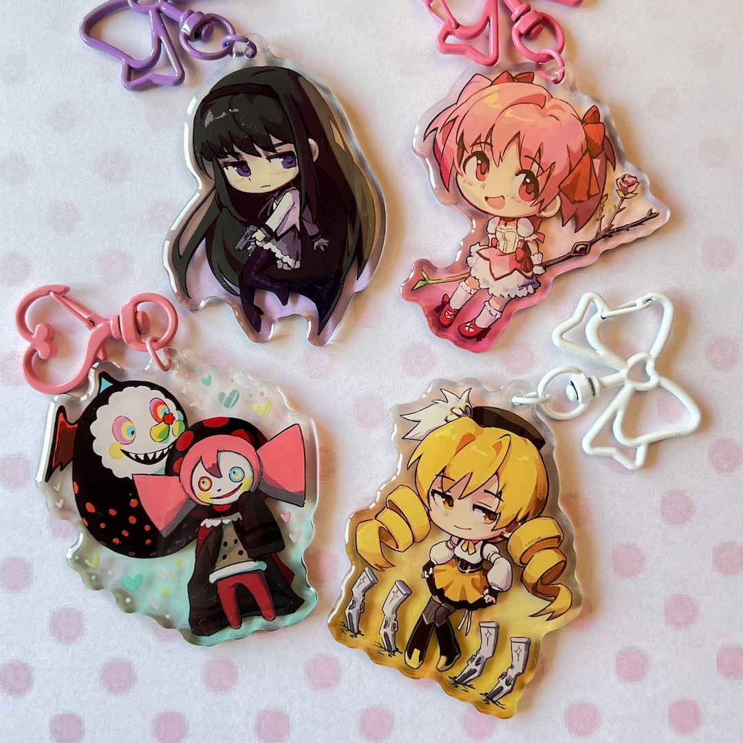 Pmmm Stickers PMMM Madoka Magica Acrylic Epoxy 2'5 Inch Keychain Charm | Madoka ...