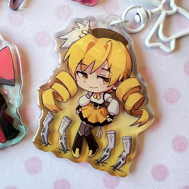 PMMM Madoka Magica Acrylic Epoxy 2'5 Inch Keychain Charm | Madoka ...