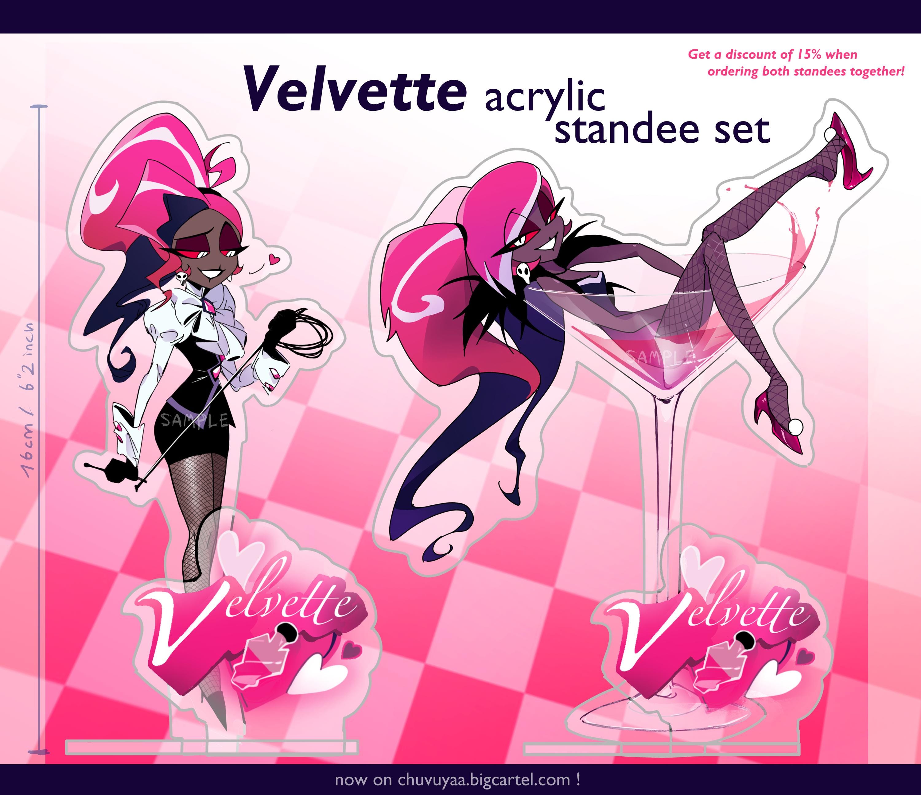 ハズビンホテル　カード　ヴァレンティノ ヴェルベット ヴォックス ハズビンホテル Hazbin hotel ヴォックス ヴァレンティノ カード