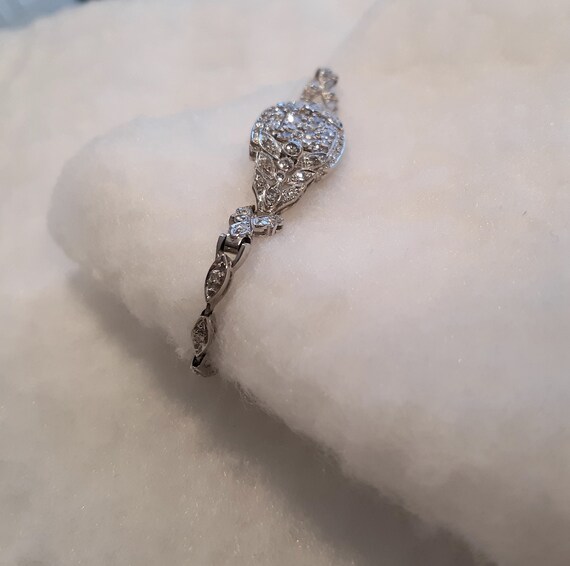 Exquisite Vintage Diamond Bracelet in Perfect Con… - image 3