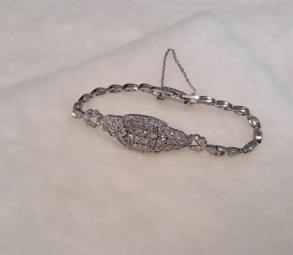 Exquisite Vintage Diamond Bracelet in Perfect Con… - image 4