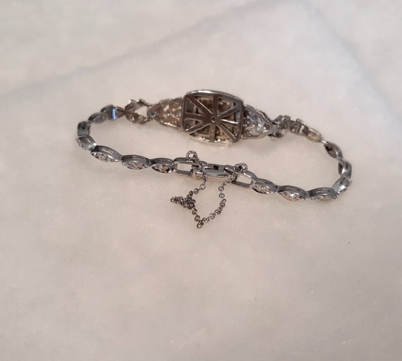 Exquisite Vintage Diamond Bracelet in Perfect Con… - image 6