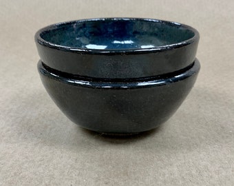 Set of 2 Small Ceramic Bowls - Condiment Bowls or Side Dishes