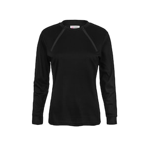 Women&#39;s Chest Port Access Infusion Shirt - ComfyChemo® - Long Sleeve Black