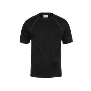 Men&#39;s Chest Port Access Infusion Shirt - ComfyChemo® - Short Sleeve Black