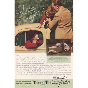 General Motors Body von Fisher - Farbe 1936 Vintage Print Ad