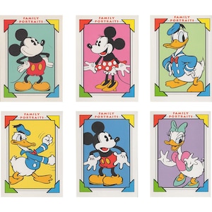 Disney c.1991 Impel Collector Cards - Family Portrait & Bio (#100 - #107)