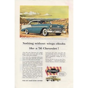 Vintage 1955 Vintage Werbeprint Werbung