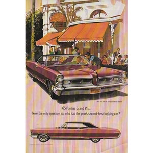 Pontiac Grand Prix - Colour 1964 Vintage Print Ad
