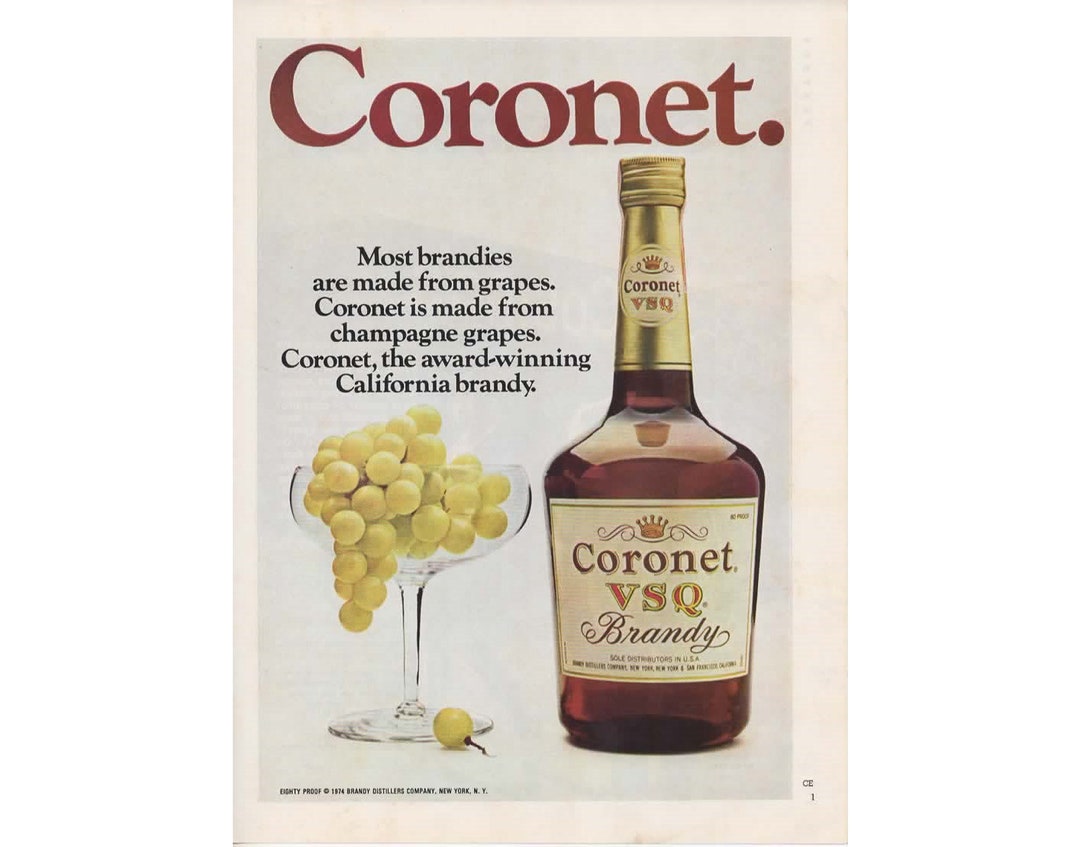 VSQ Brandy 1970's Vintage Print Ad Etsy